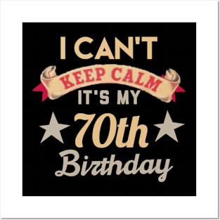 70th birthday gift Posters and Art